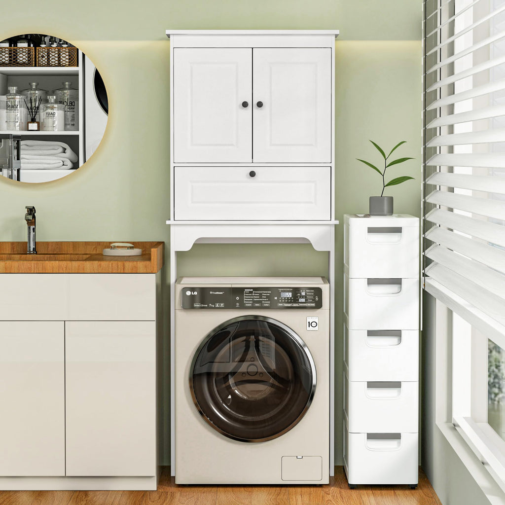White Over The Toilet Storage Cabinet V5946