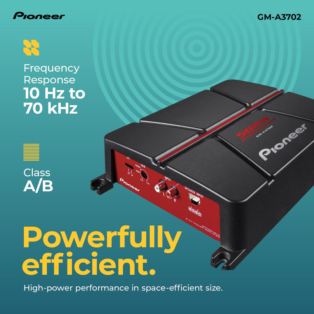 500W Max Class AB 2-Channel Car Amplifier D323360