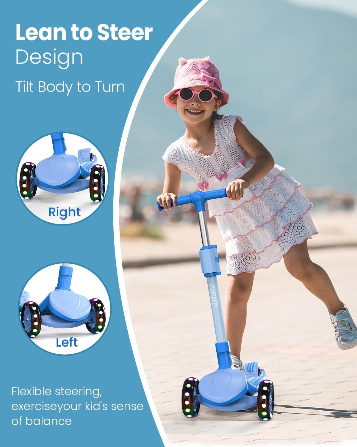 3 Wheel Foldable Kids Scooter with Seat Z970442