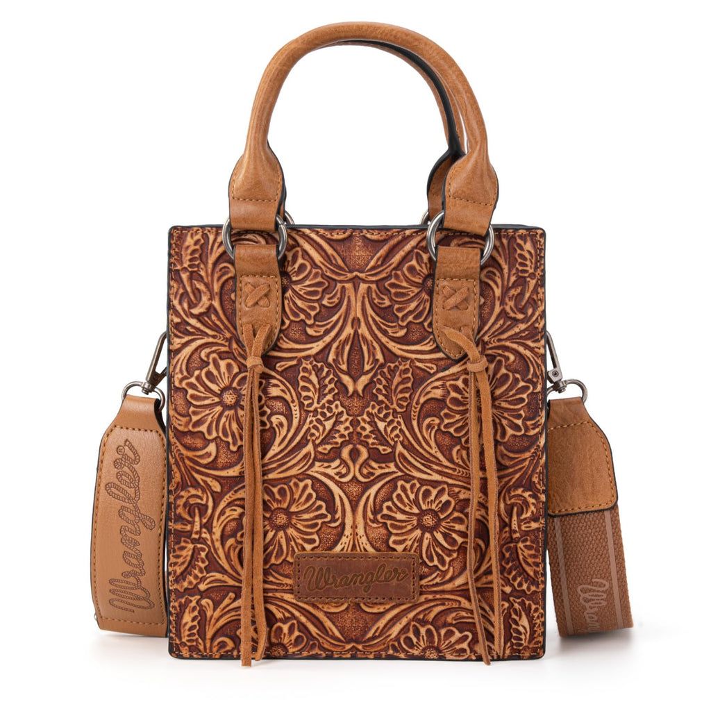 Embossed Fringe Crossbody Purse K441584