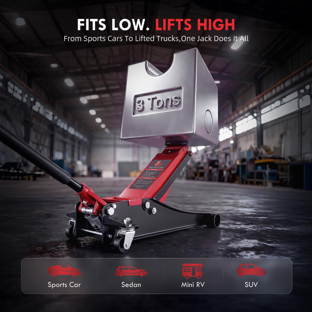 3 Ton Low Profile Hydraulic Floor Jack O374345