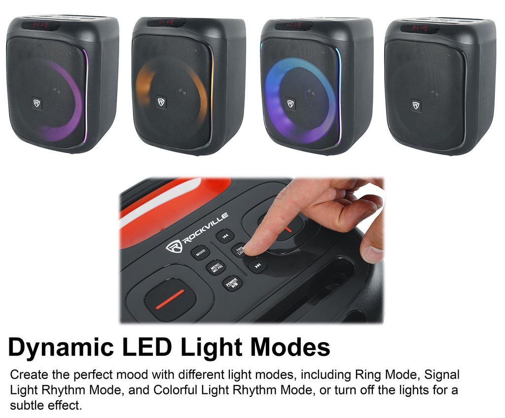 6.5" LED Bluetooth Speaker 2-Pack B754