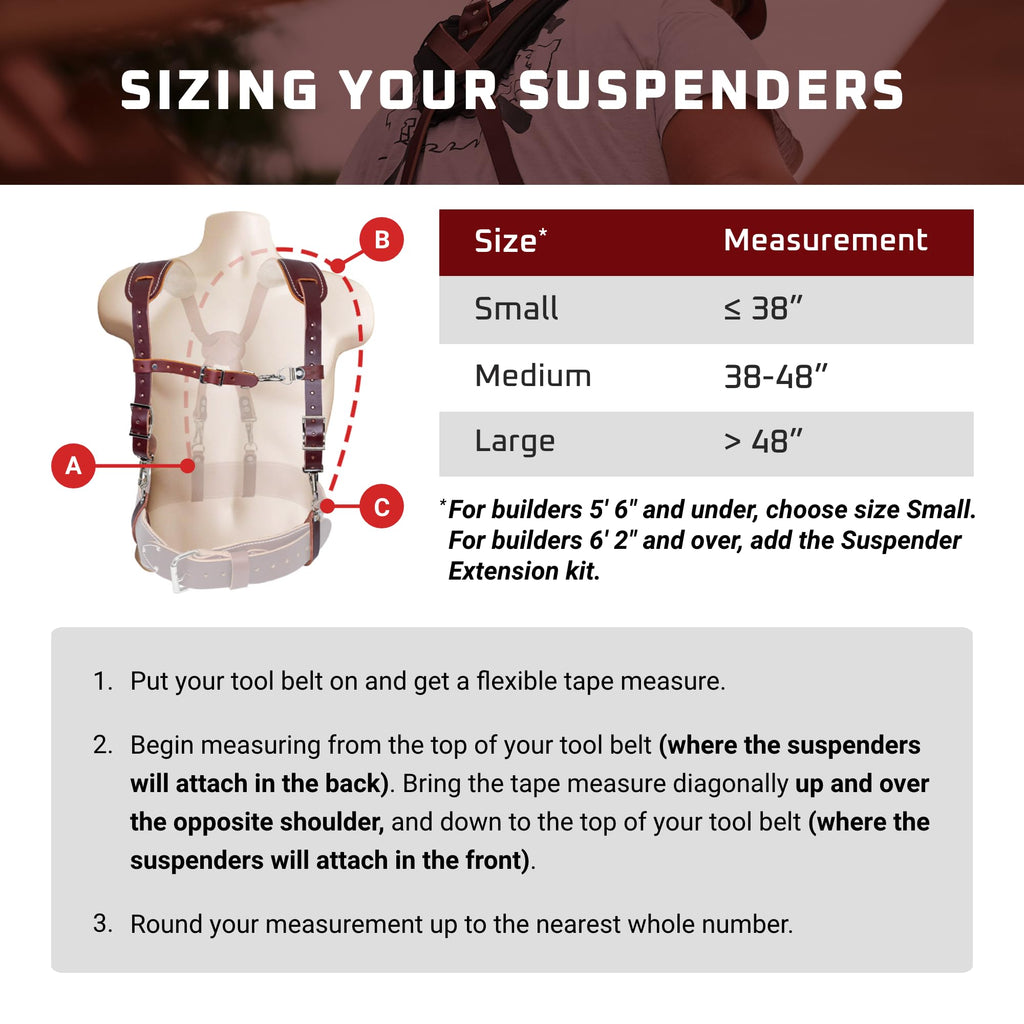 Leather Suspenders with Pockets I236080