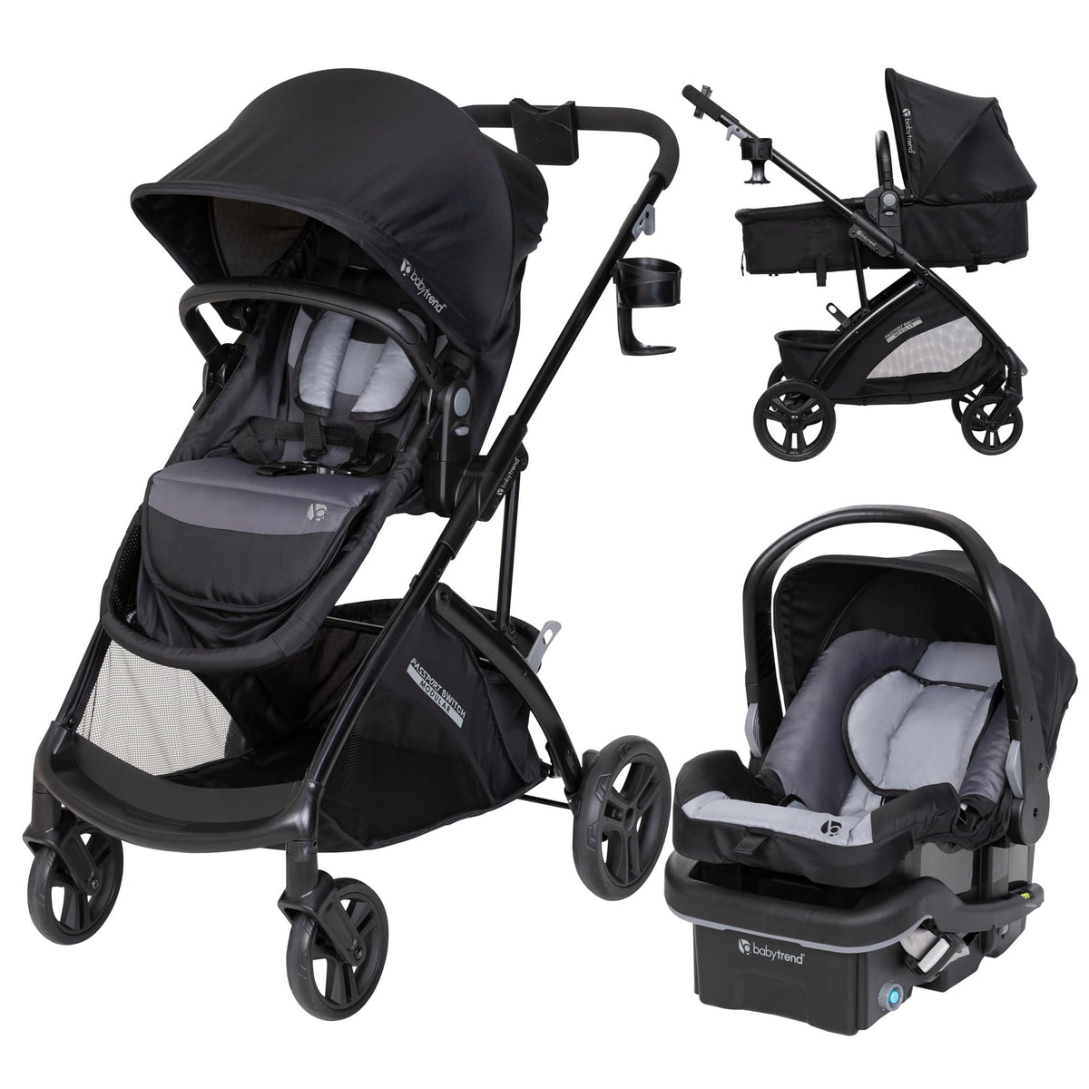 6-in-1 Modular Stroller Travel System with Infant Car Seat R8310