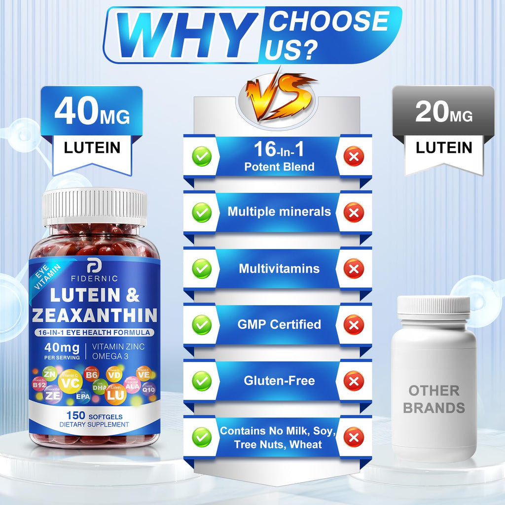 Lutein and Zeaxanthin Eye Vitamins 150 Softgels N989