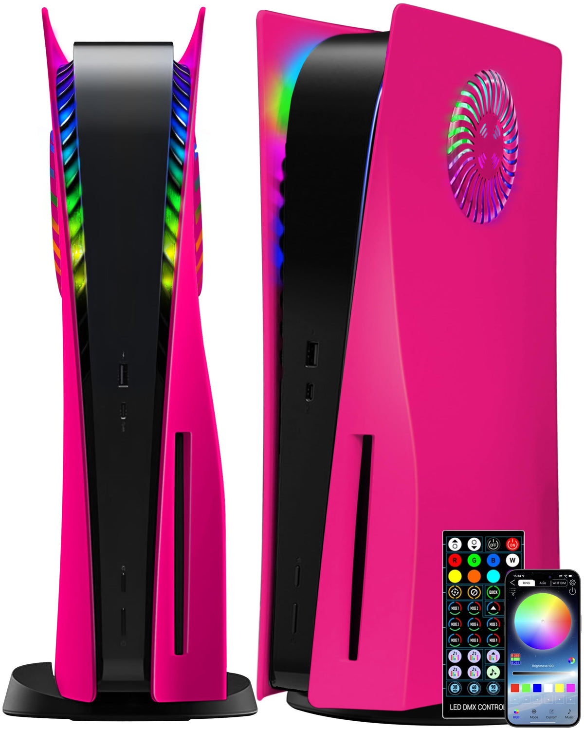 Nova Pink Vented Faceplate for PS5 Disc Edition E506