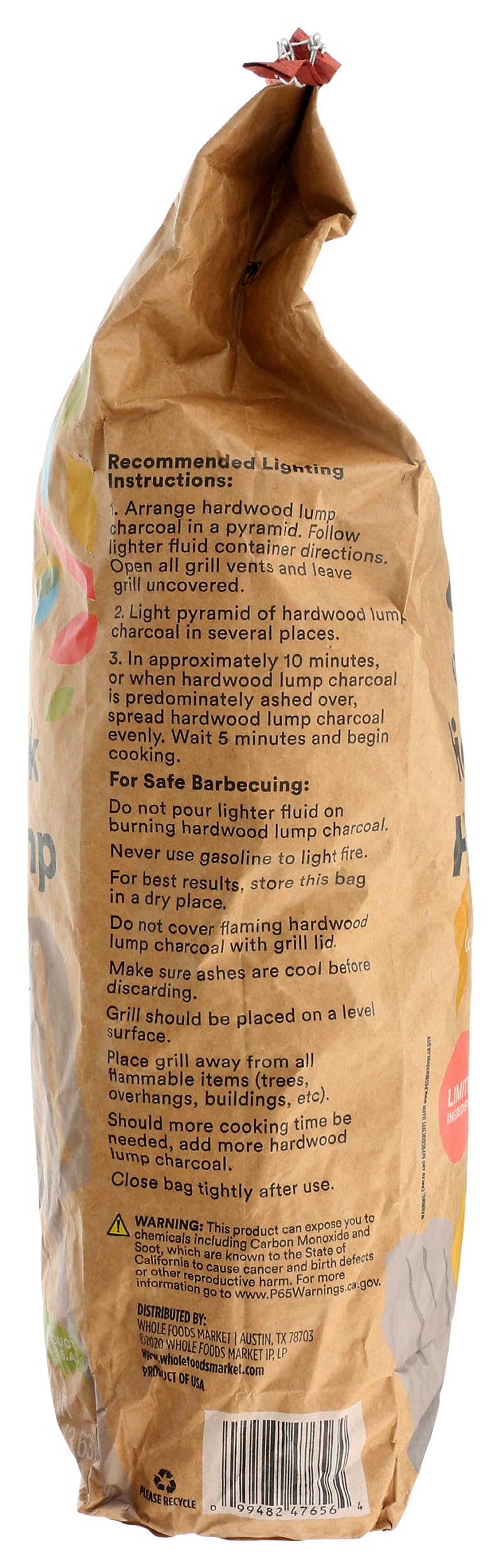 Charcoal Lump, 128 Ounce J4819