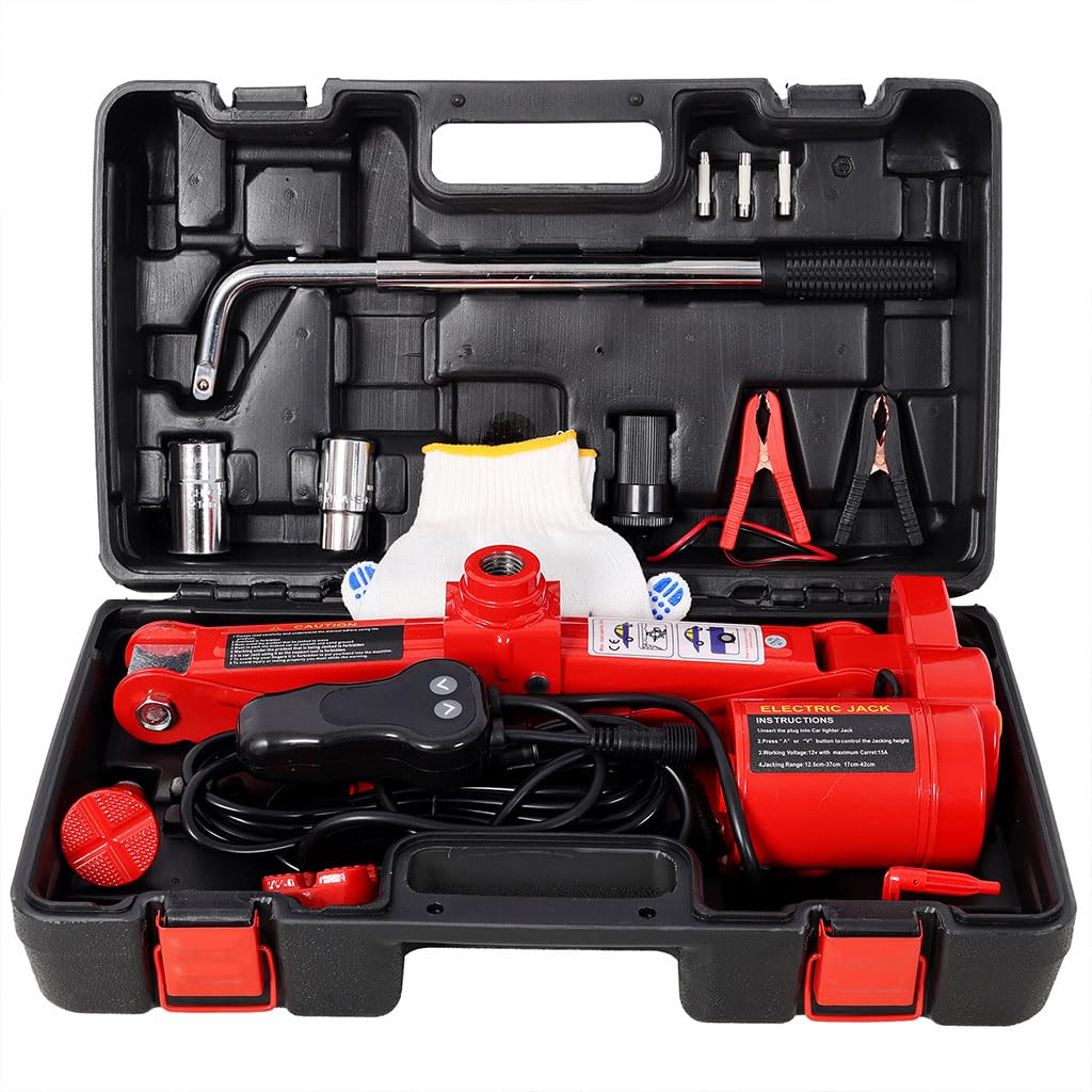 3 Ton Electric Scissor Jack Kit with Carry Case L6311