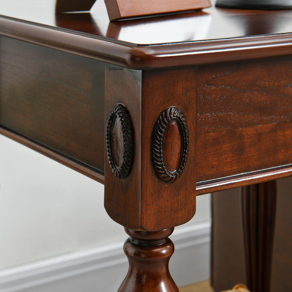 Solid Wood Side Table with Drawer and Storage Shelf N171419