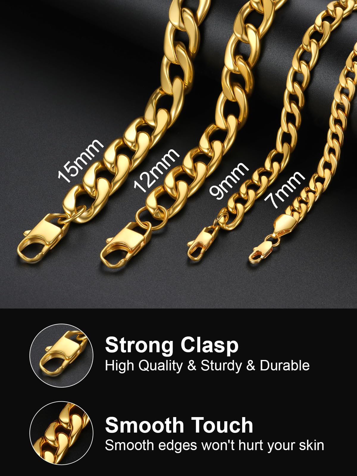 Cuban Link Chain Stainless Steel Necklace P35681