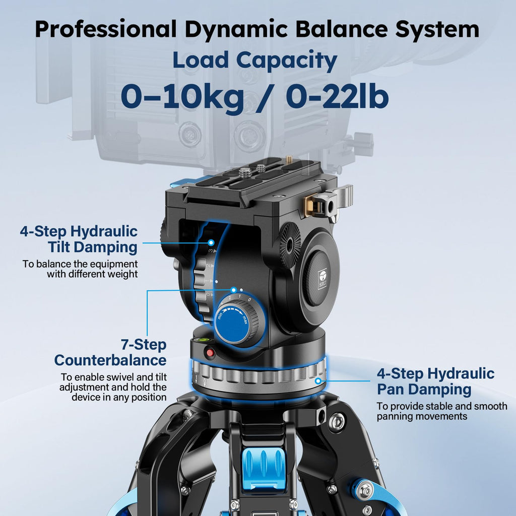 Carbon Fiber Video Tripod with Fluid Head P914048