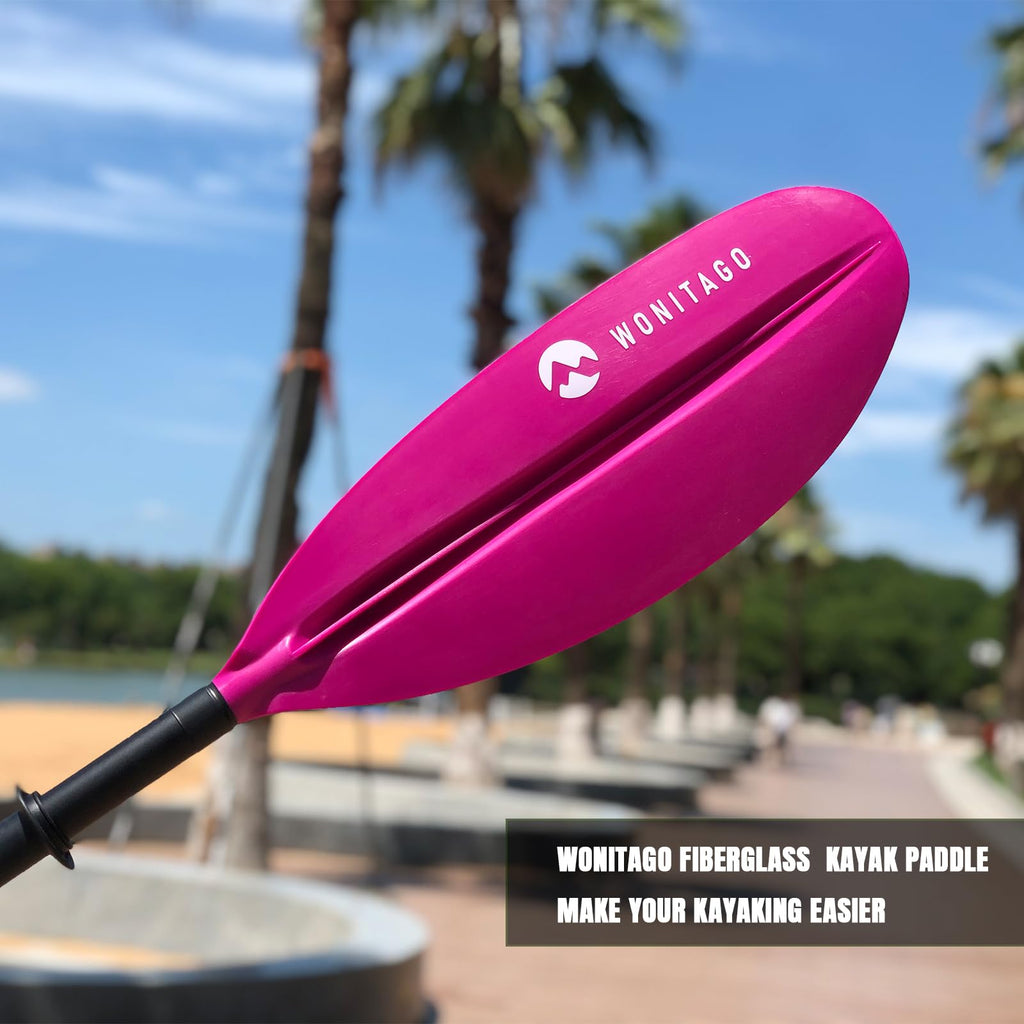Adjustable Fiberglass Shaft PP Blade Kayak Paddle L9108