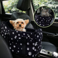 Center Console Dog Car Seat for Small Dogs Under 15 lbs Black D7469
