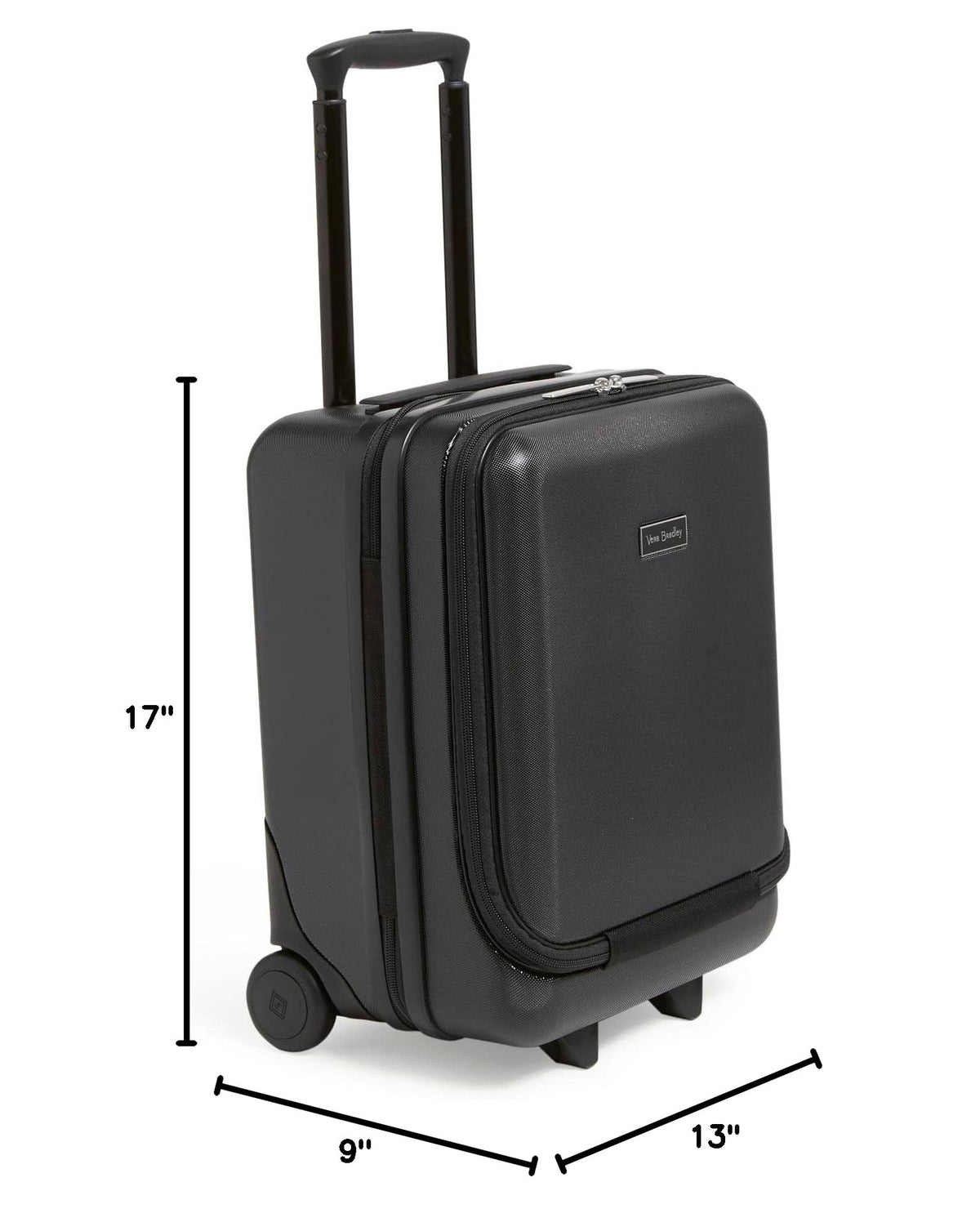 Black Hardside Underseat Rolling Suitcase M95320