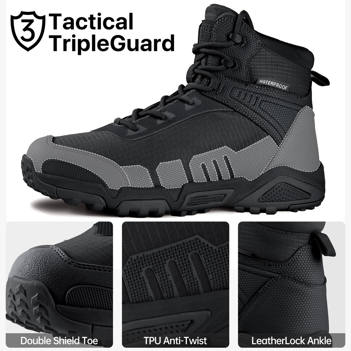 Waterproof Lightweight Tactical Work Boots F4498