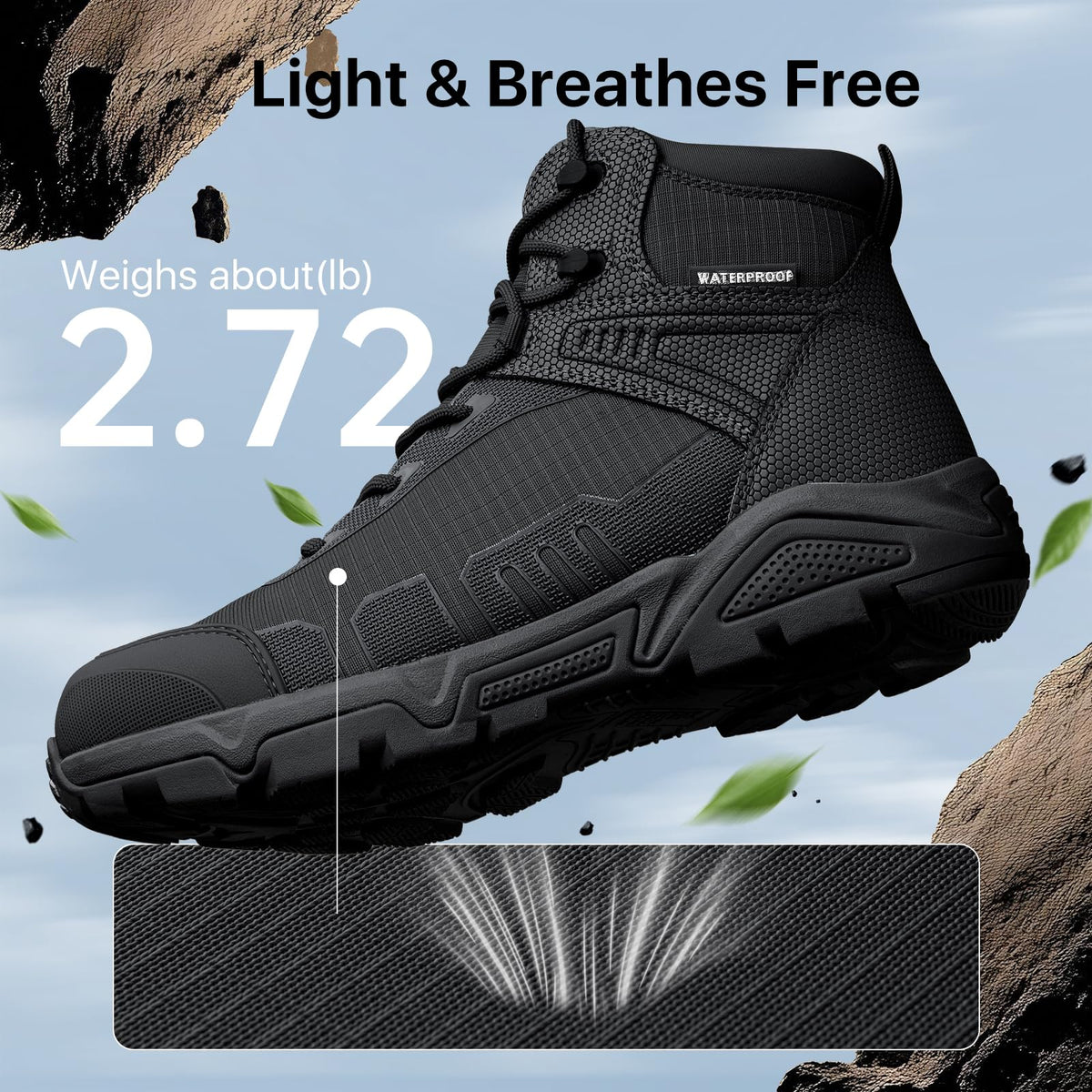 Waterproof Lightweight Tactical Work Boots F4498