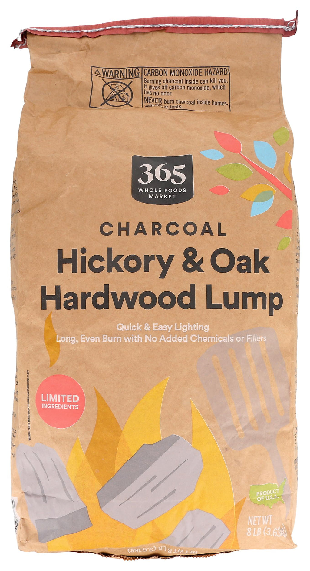 Charcoal Lump, 128 Ounce J4819