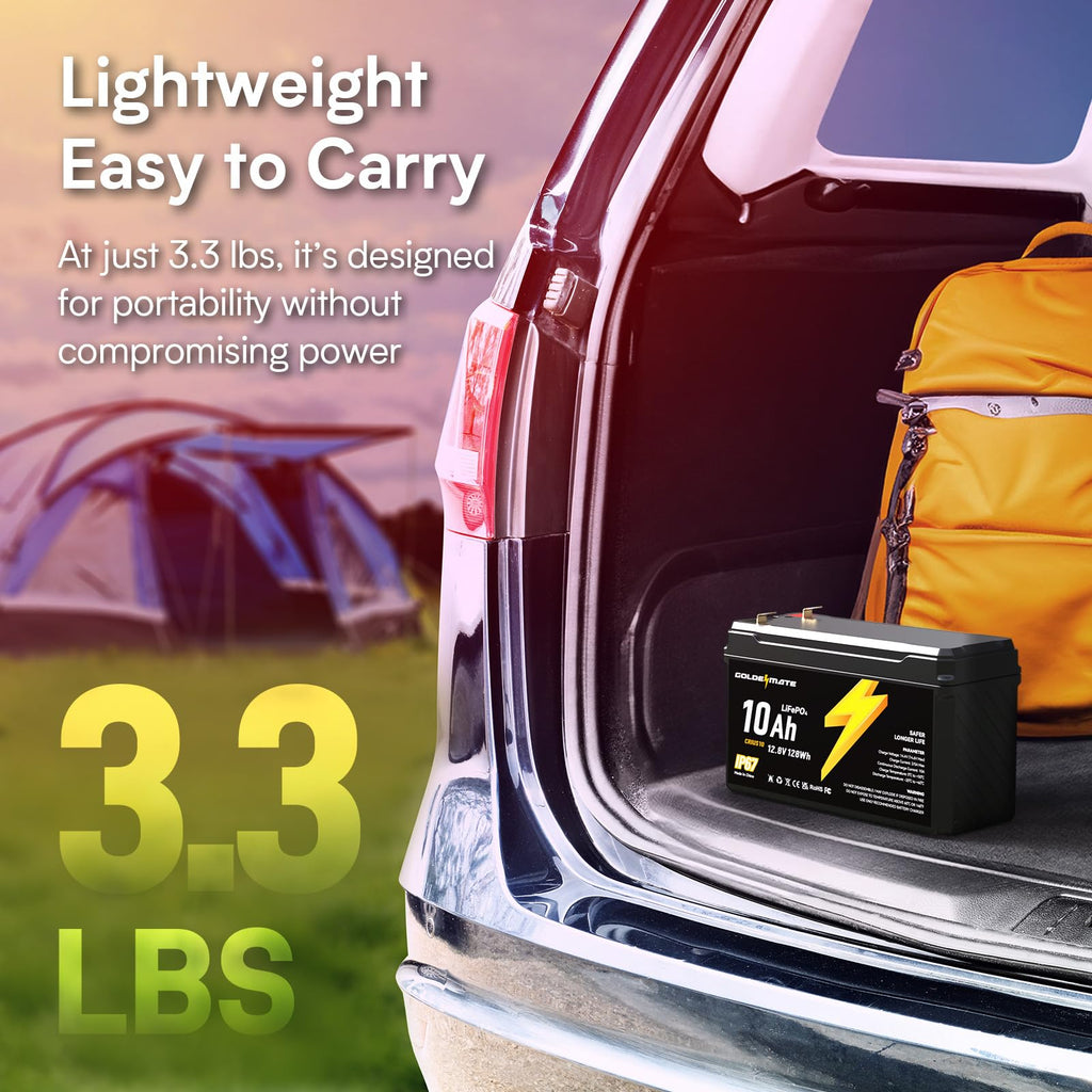12V 10Ah Lithium LiFePO4 Battery 2 Packs C82140