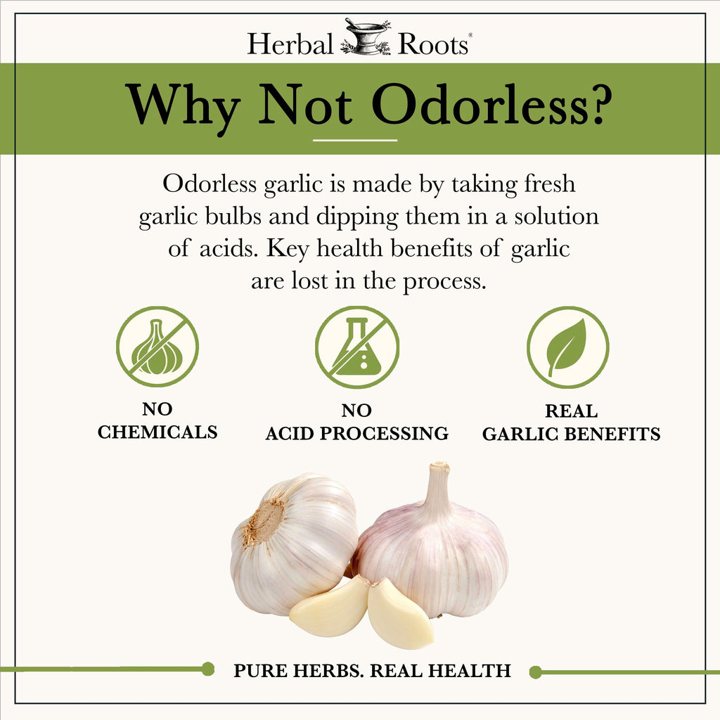 Organic Whole Bulb Garlic 60 Vegan Capsules X75399