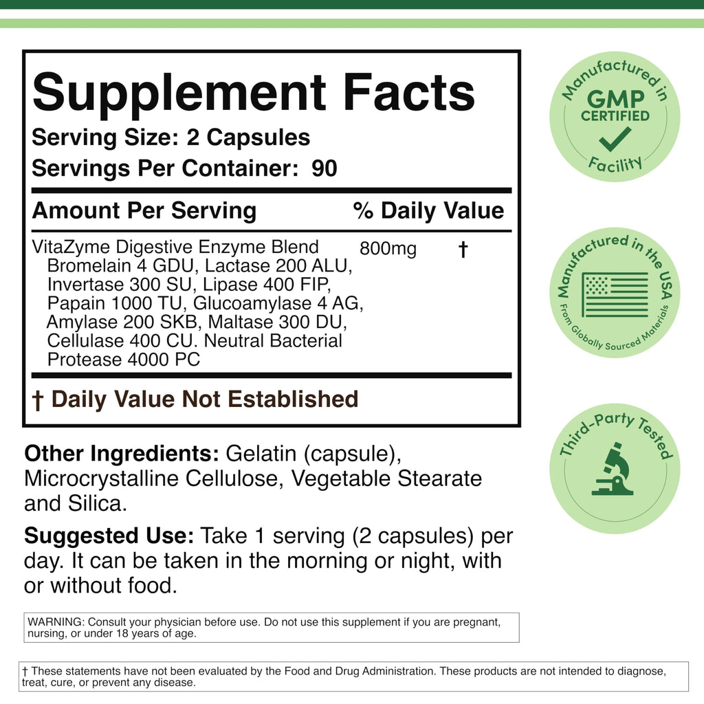 Digestive Enzymes 800mg L194