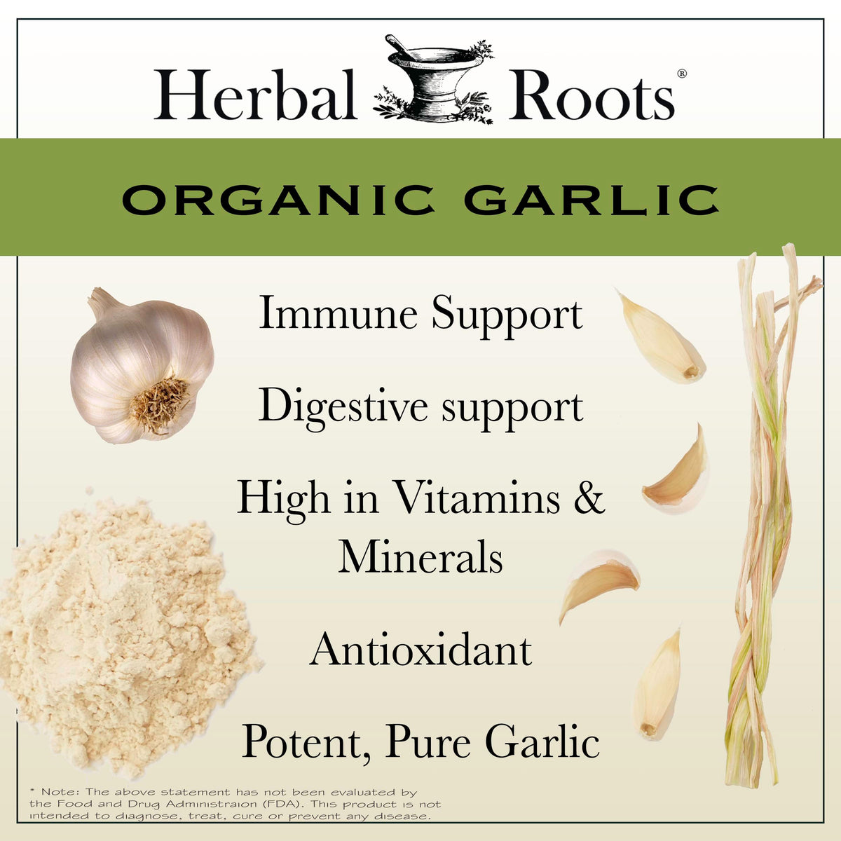 Organic Whole Bulb Garlic 60 Vegan Capsules X75399