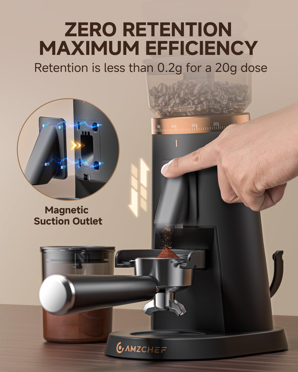 Single Dose Coffee Grinder 40mm Burr A5672