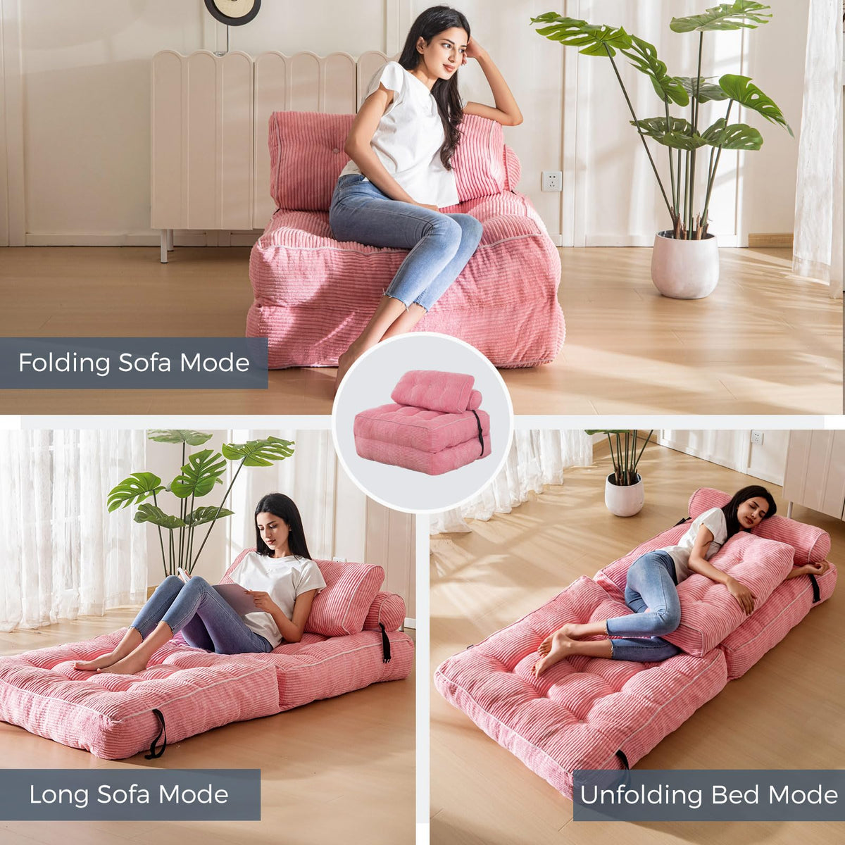 Folding Sofa Bed with Pillow M93878