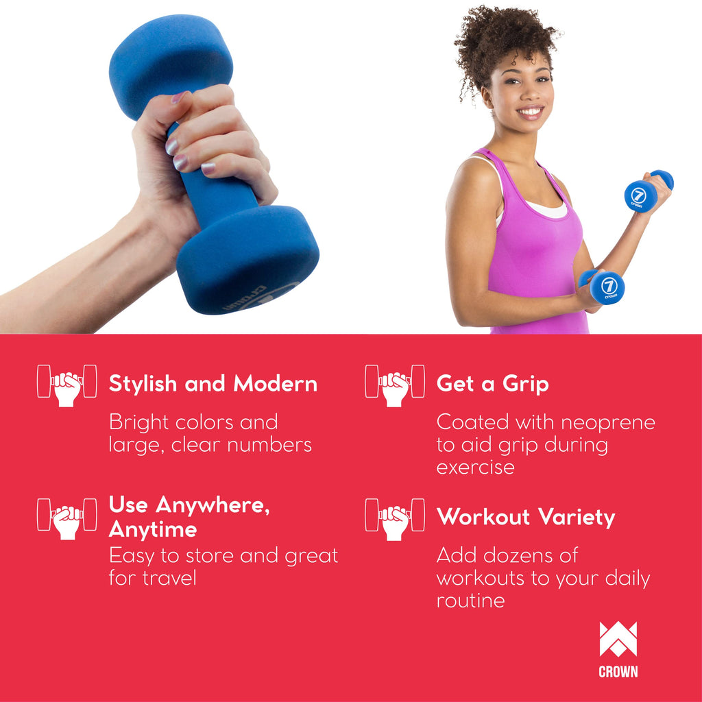 Neoprene Body Sculpting Hand Weights 10 LB Z86608