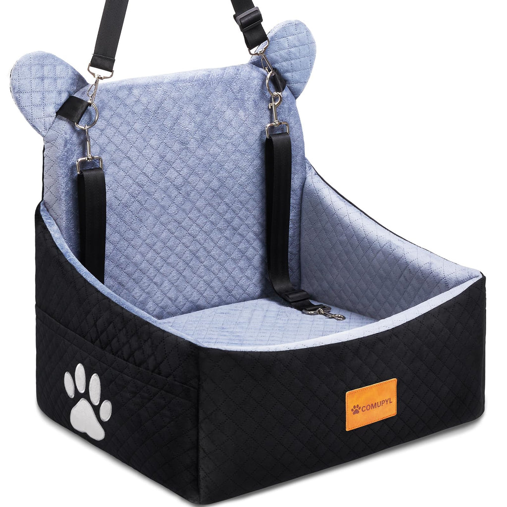 Dog Car Seats for Small/Medium Dogs up to 33lbs (Grey Black) M652547