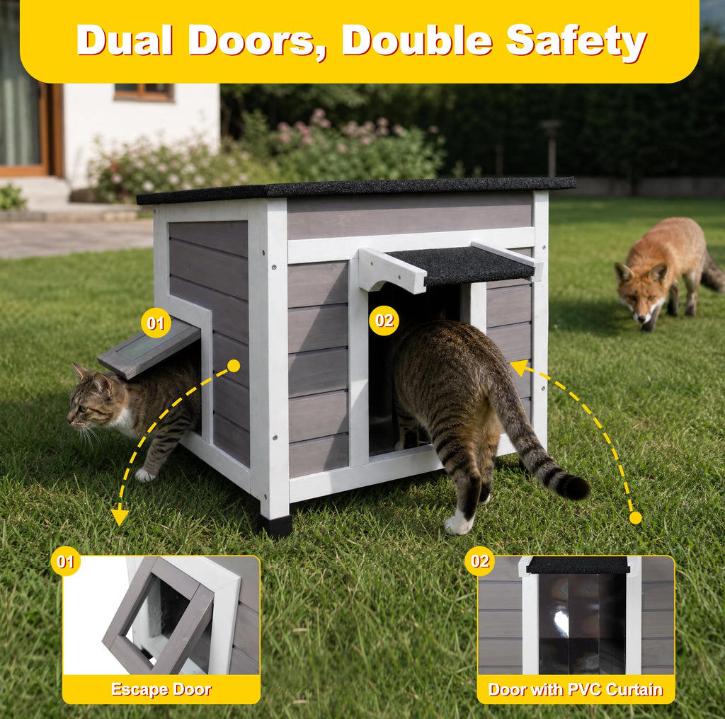 Insulated Outdoor Cat House J98795