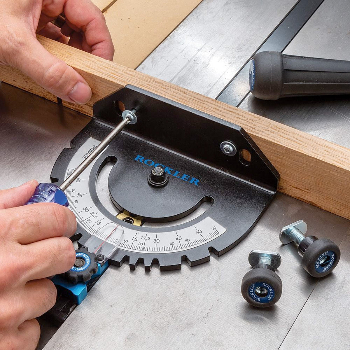 Precision Miter Gauge with Knobs & T-Bolts C3164
