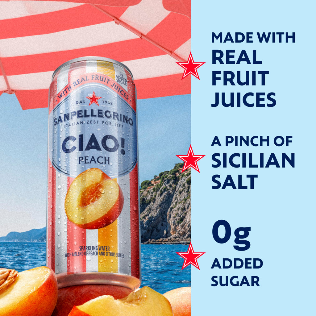 Peach Sparkling Water 24 Pack M4244