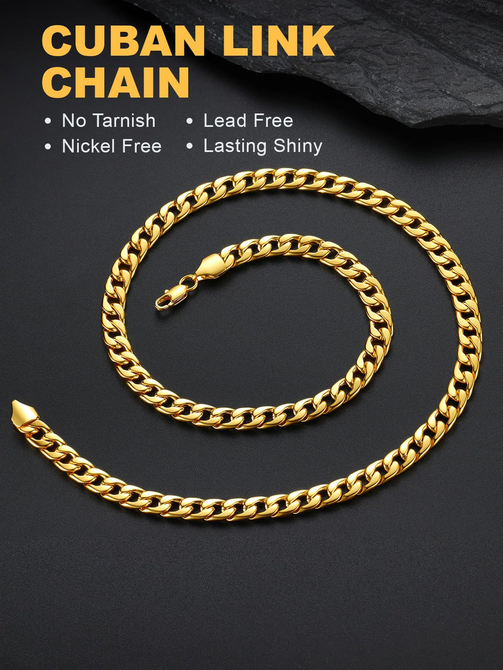 Cuban Link Chain Stainless Steel Necklace P35681