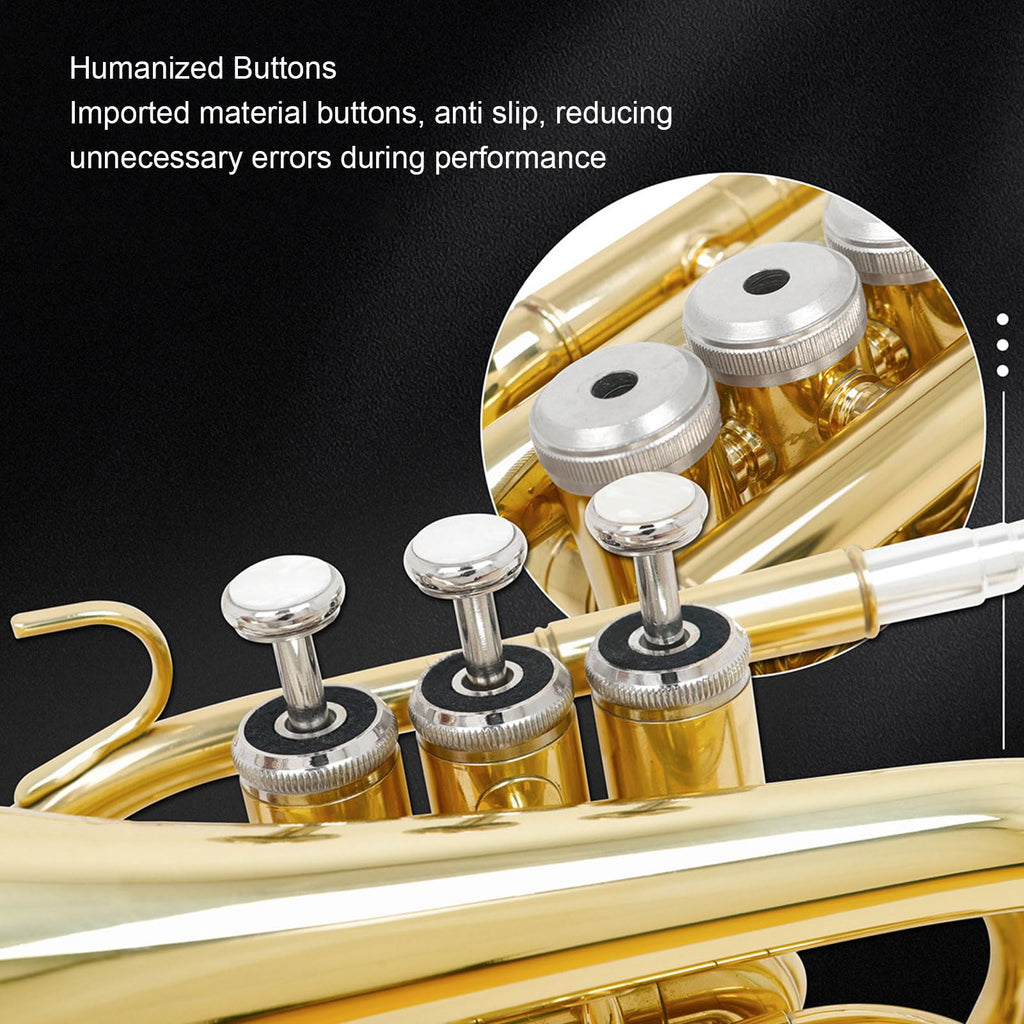 Bb Pocket Trumpet, Ni Plated Brass with 7C Mouthpiece M241417