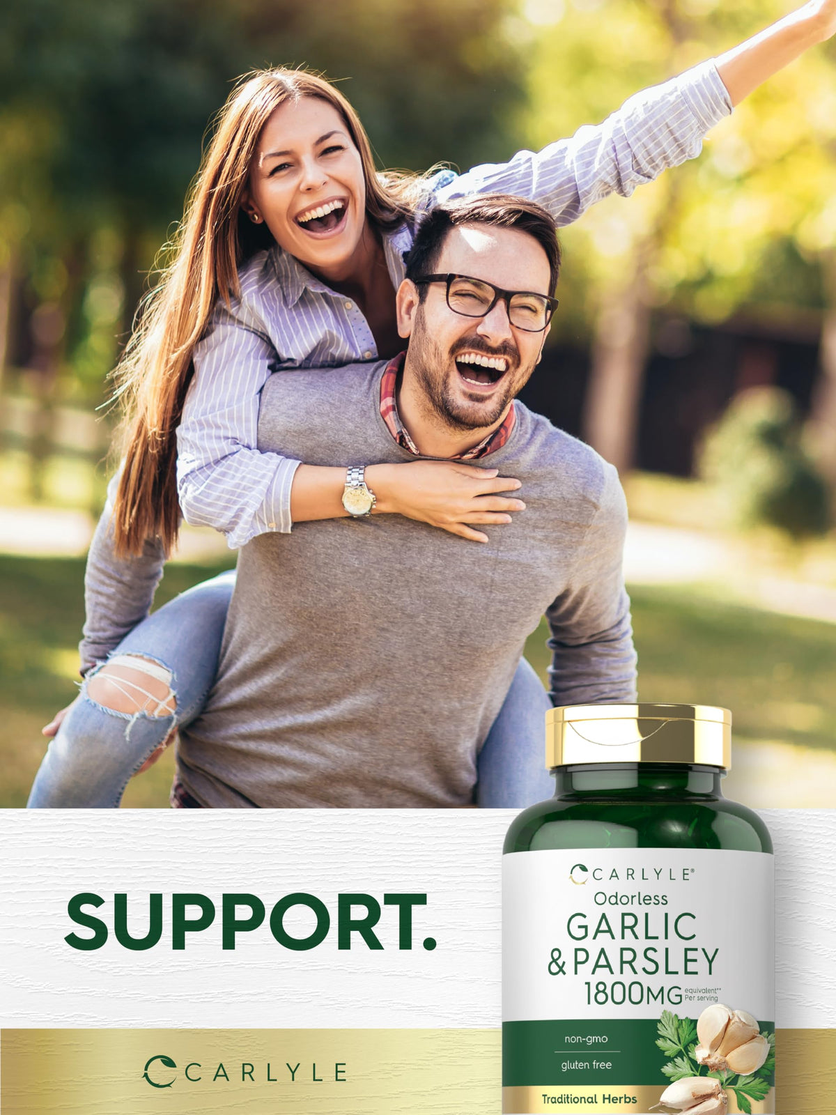 Odorless Garlic & Parsley Supplement 200 Softgels P2150