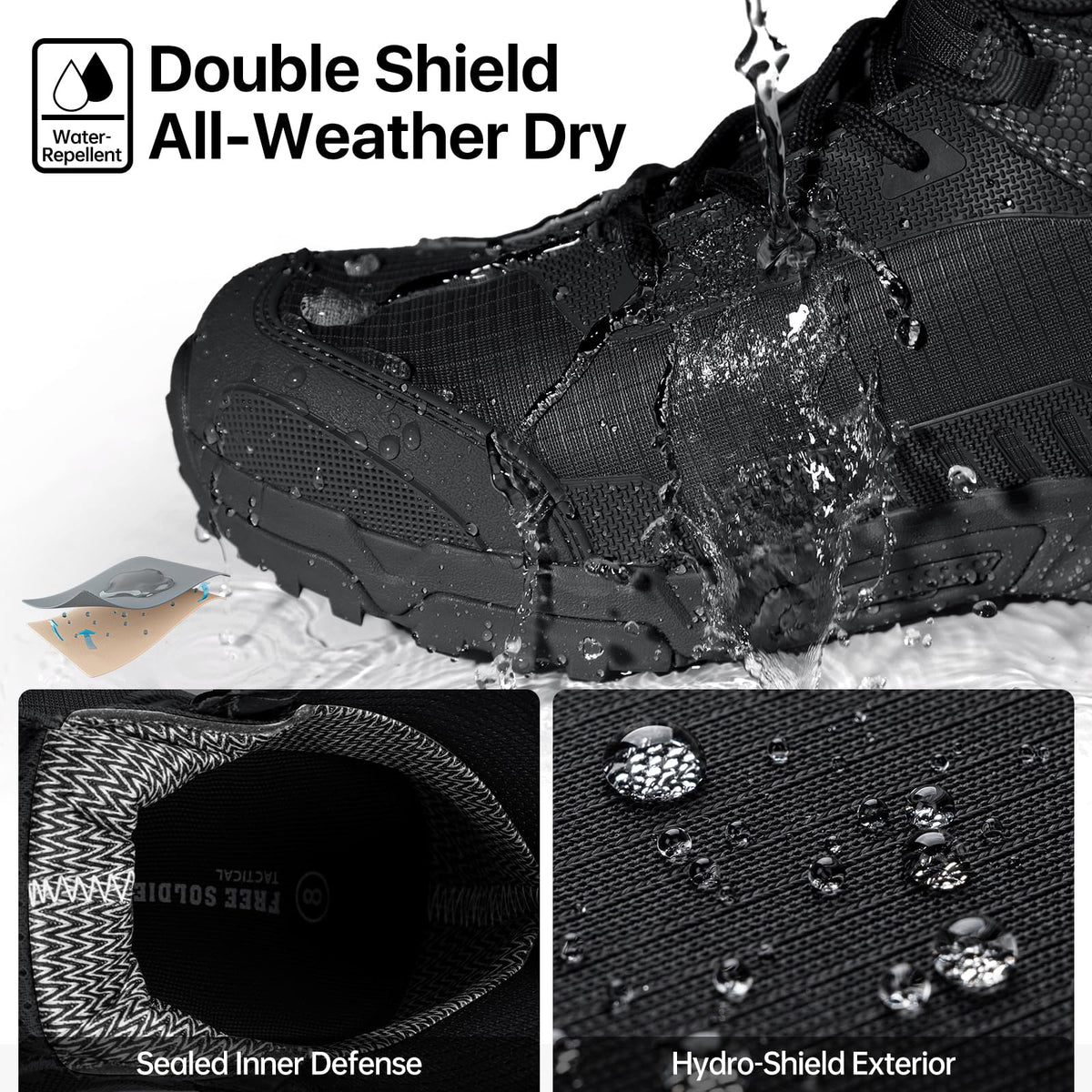 Waterproof Lightweight Tactical Work Boots F4498