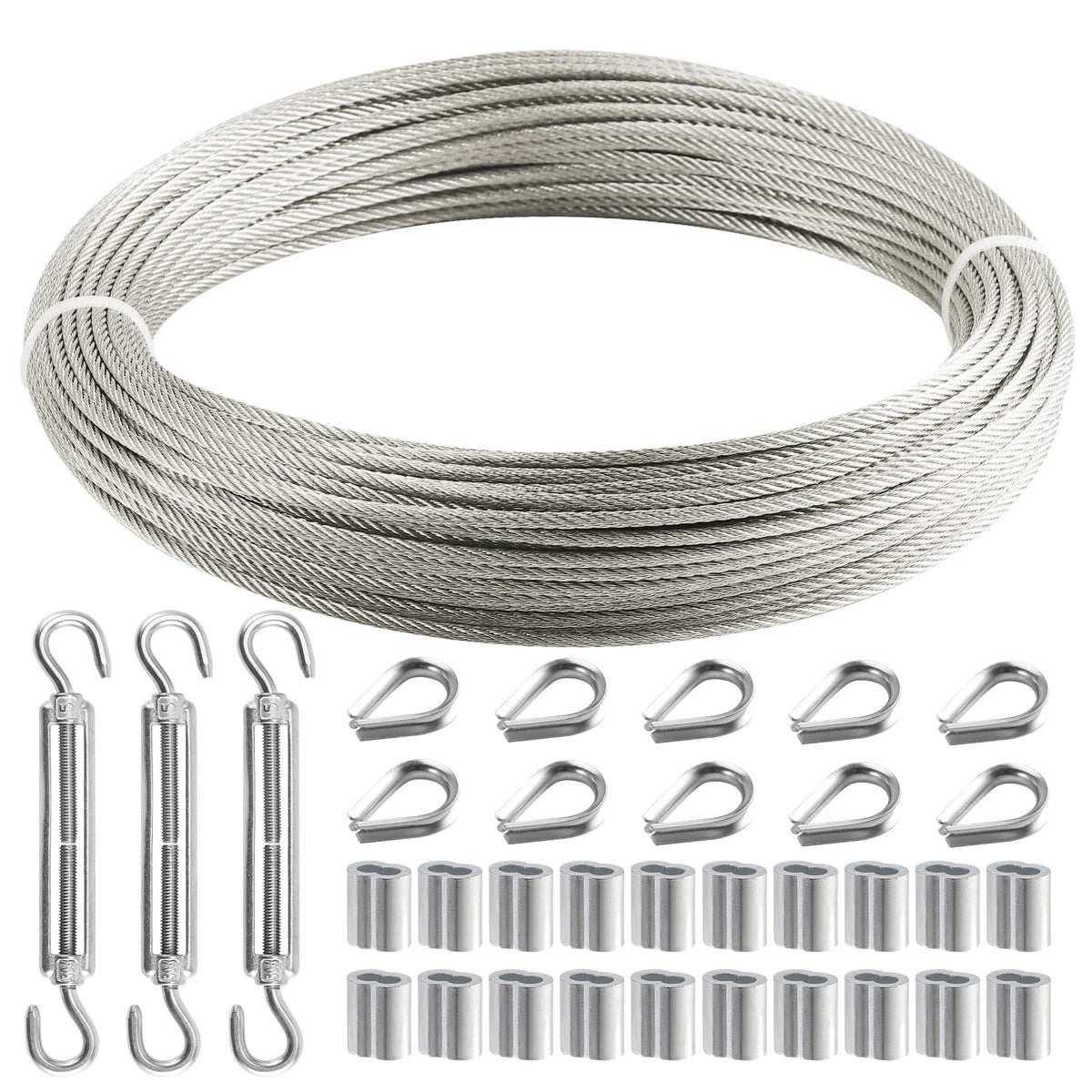 1/8 Inch 120FT Stainless Steel Wire Rope I931939