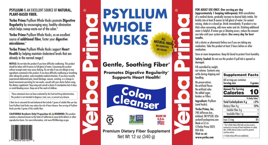 Psyllium Whole Husks 12 oz 2 Pack P66271
