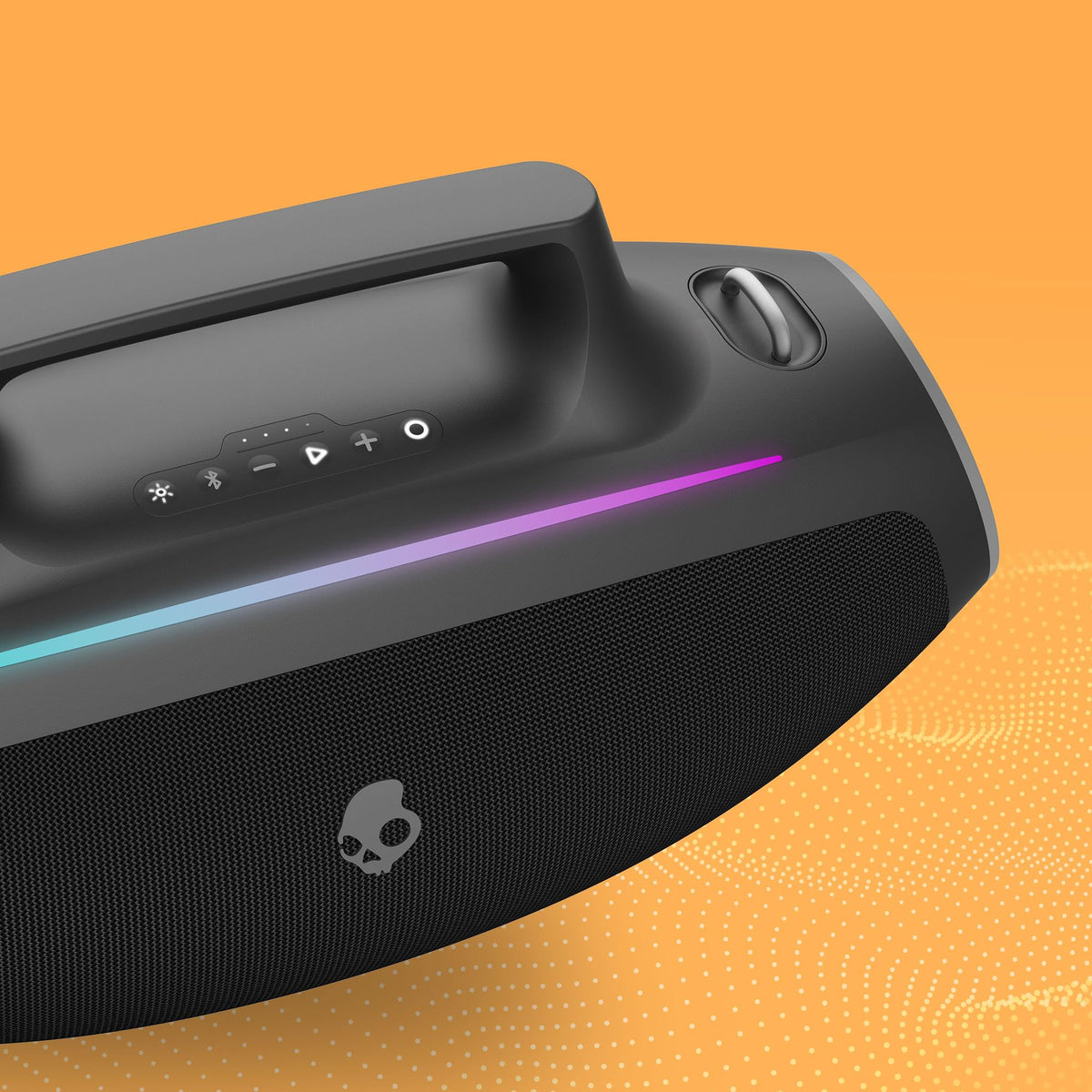 Water-Resistant Wireless Portable Bluetooth Boombox Speaker with LED Lightshow J66891