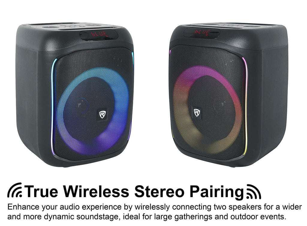 6.5" LED Bluetooth Speaker 2-Pack B754