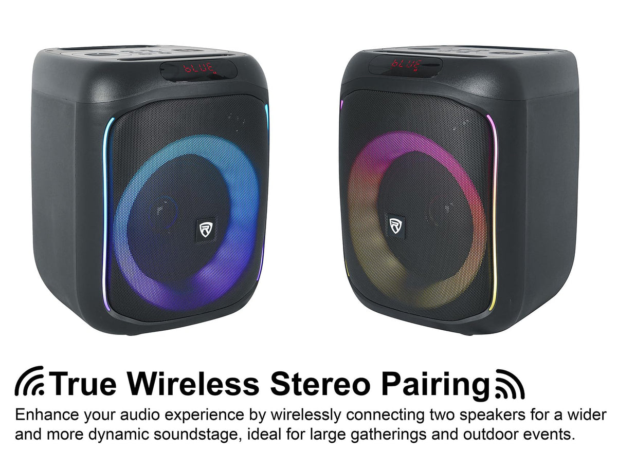 6.5" LED Bluetooth Speaker 2-Pack B754