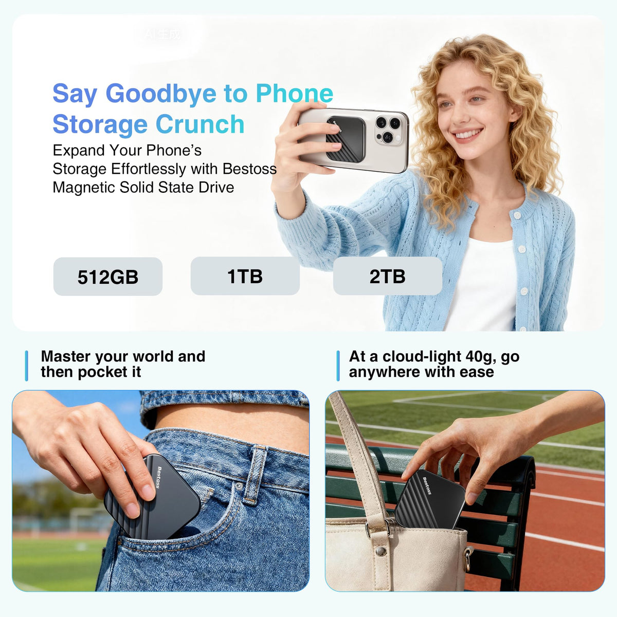 512GB Portable Magnetic SSD J4067