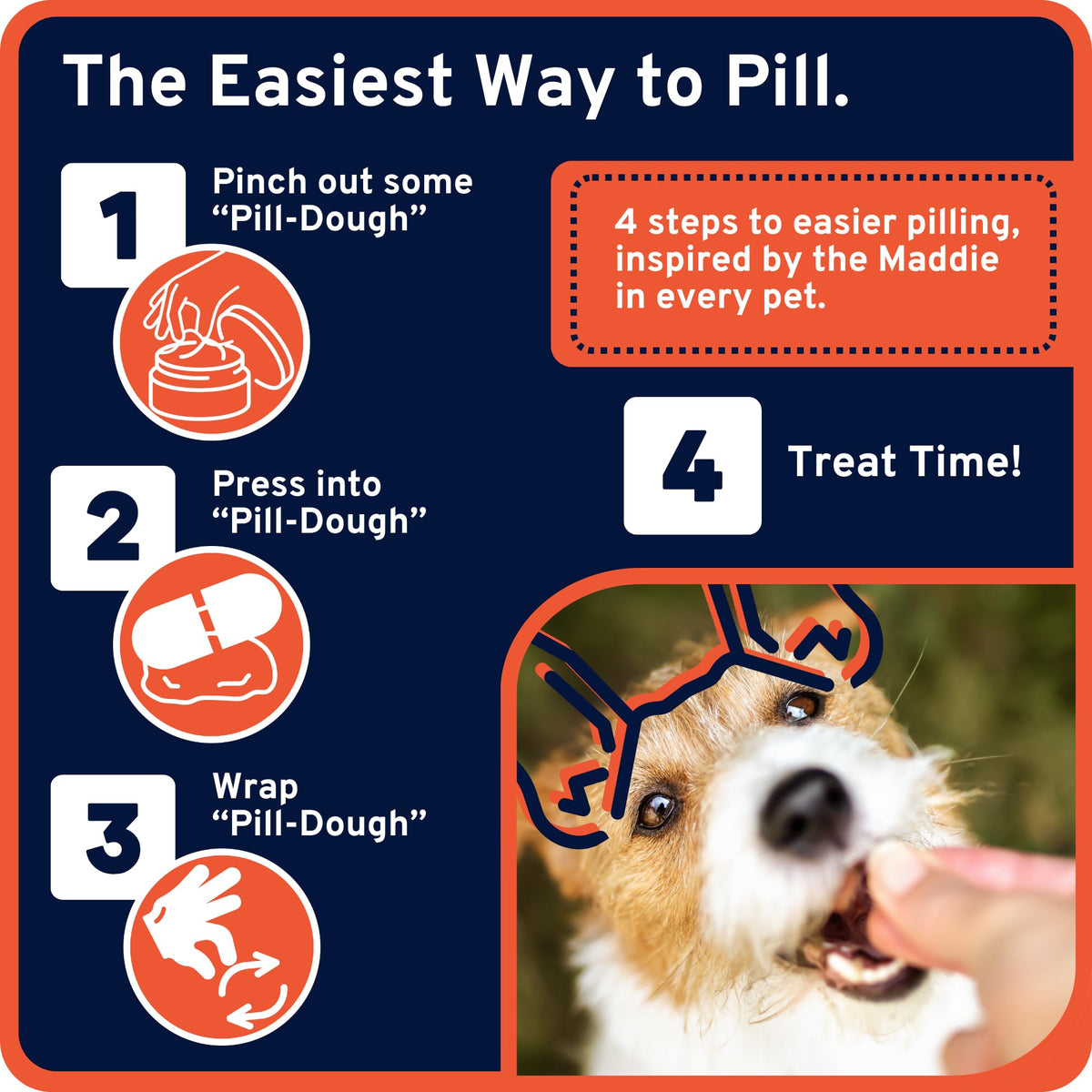 Pill-Dough Treat Paste Wrap for Dogs & Cats U65791