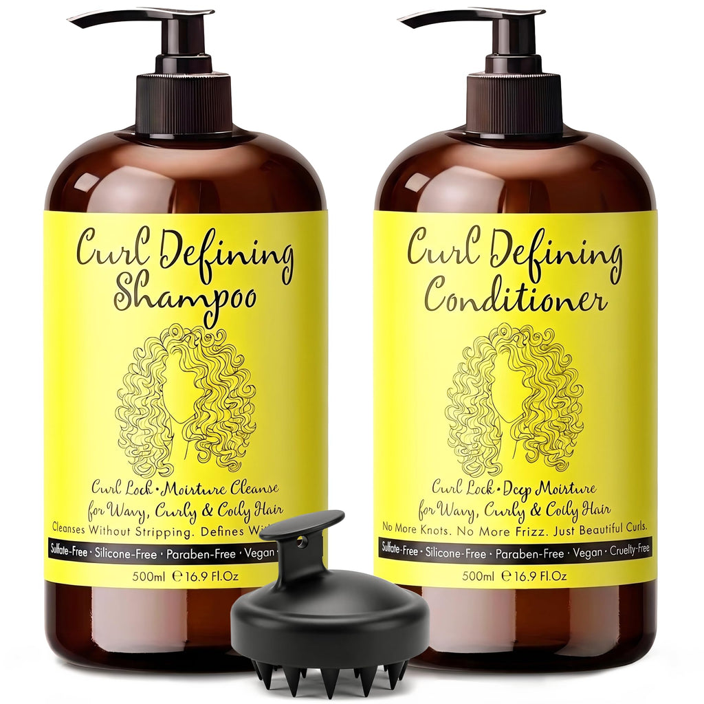 Curly Hair Shampoo and Conditioner Set D7922