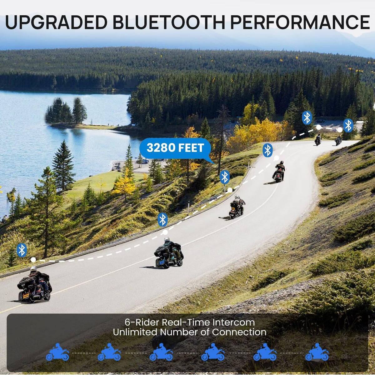 Bluetooth Modular Flip up Full Face Motorcycle Helmet E29331