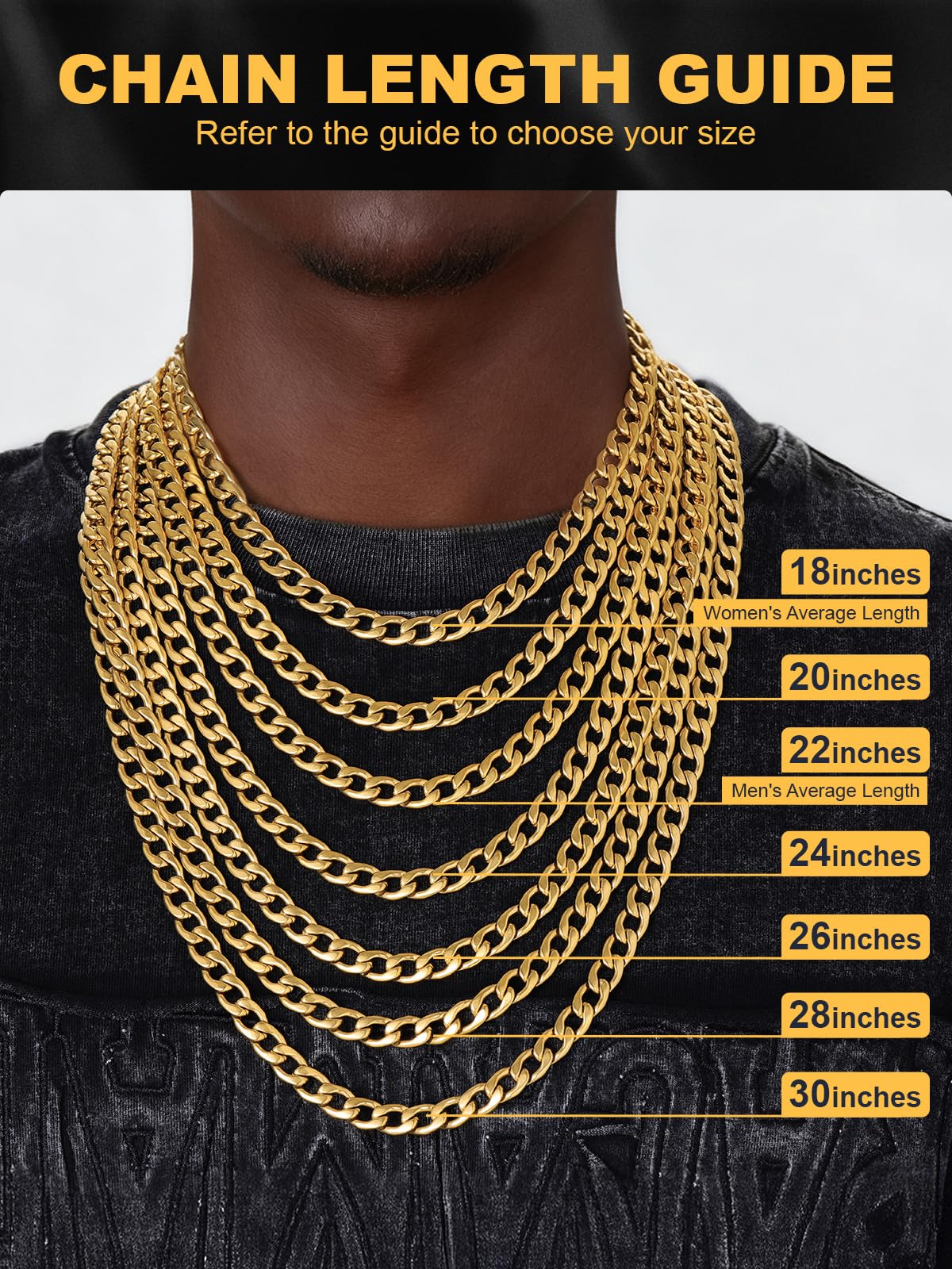 Cuban Link Chain Stainless Steel Necklace P35681