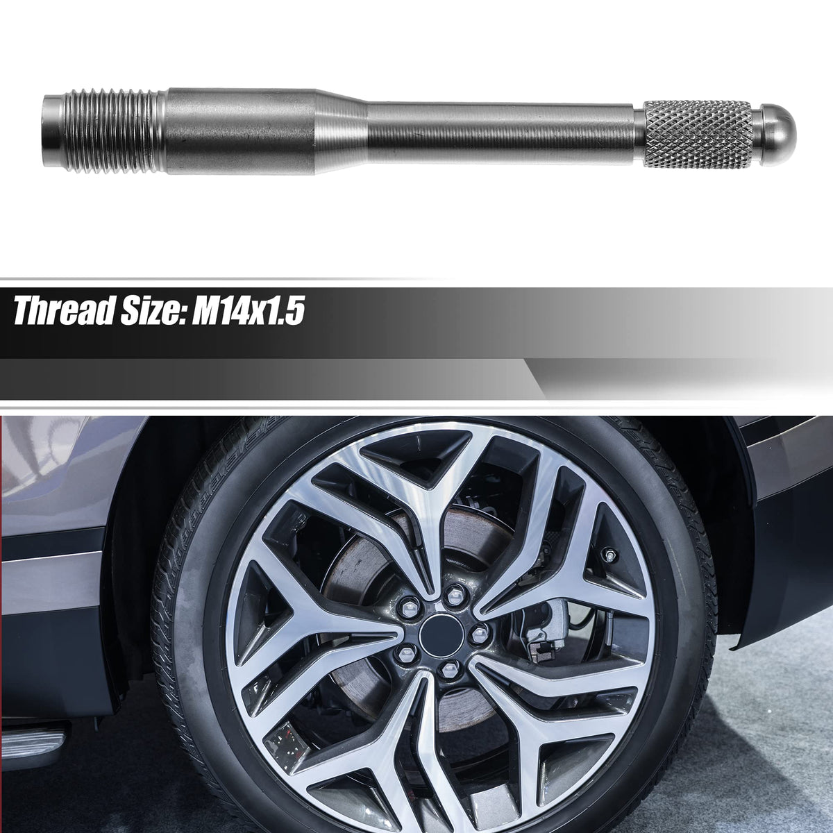 M14x1.5 Wheel Alignment Pin Mounting Tool Silver Tone P138515