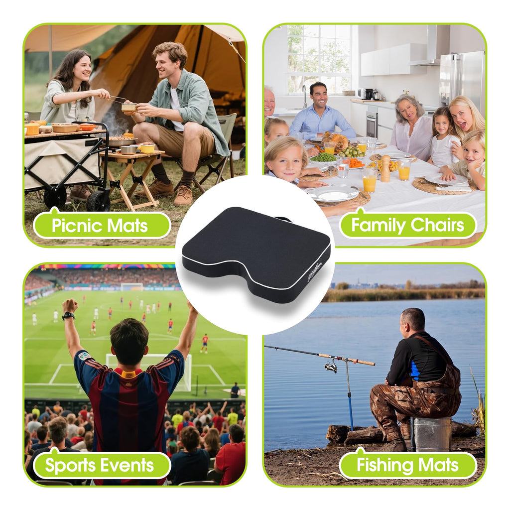 Dual-Layer Foam Breathable Waterproof Stadium Cushion V4977