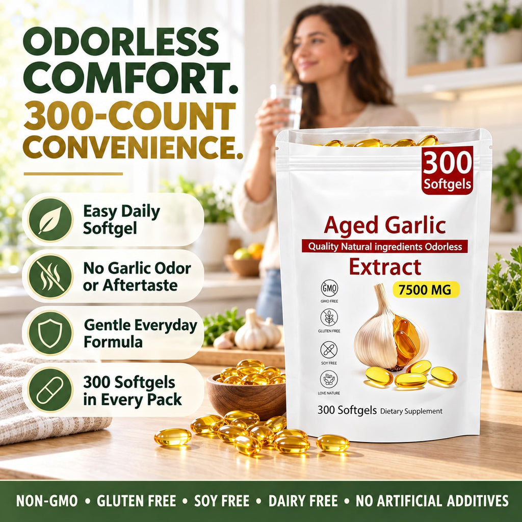 300 Count Garlic Supplement Softgels M746784