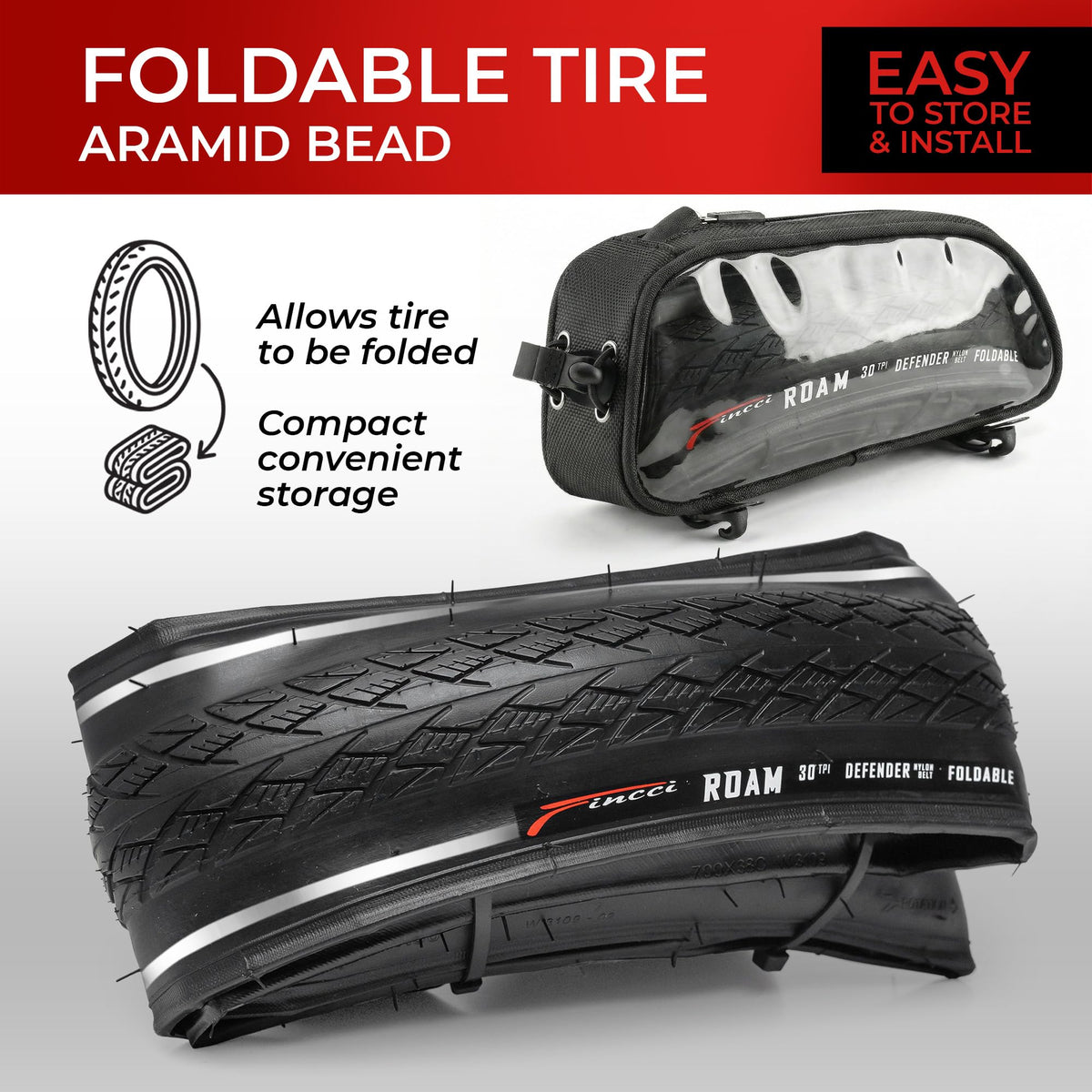 700x35c Foldable Hybrid Bike Tires C928